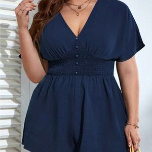 Navy blue romper